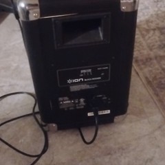 ION Block Rocker Portable PA Speaker System, Black, Wired AUX Input, AM/FM