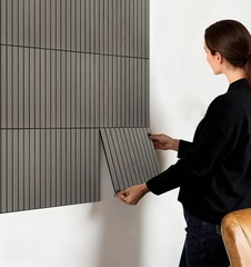 8-Pack Peel & Stick Acoustic Wall Panels 11.8″ x 11.8″ PET Soundproof & Noise