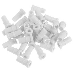 50Pcs White Lapel Microphone Tail Boots for 2Mm Cable Daily Use Mic Protector