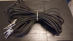 VTG Low Noise Instrument Cable (3) Cables 20 Ft. 1/4 Inch Male To Male