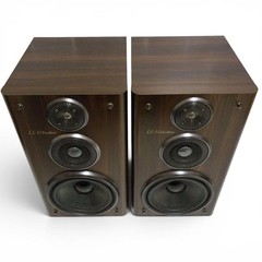 KENWOOD LS-11EX Excellent Bookshelf Speakers Pair Brown