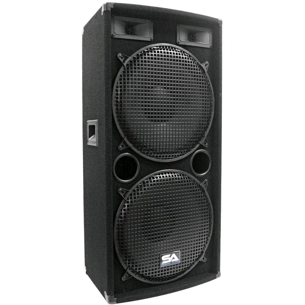 Seismic Audio 155.2 15″ PA DJ Speakers 1000W – Black