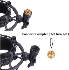 Pop Filter with Shock Mount for ATR2100 AT2020 AT2035 Audio Technica Microphone