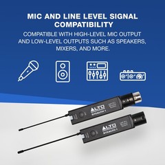 Stealth 1 Mono UHF XLR Wireless Audio System, Transmitter and Receiver for Po…