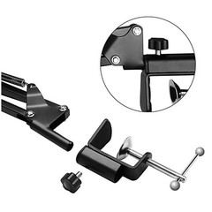 Microphone Stand, Adjustable Microphone Suspension Boom Scissor Arm Mic Stand