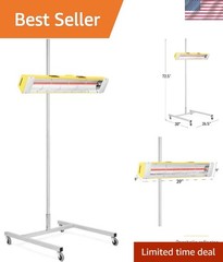 Eco-Friendly 1500W Chrome Paint Drying & Curing System with Adjustable Stand