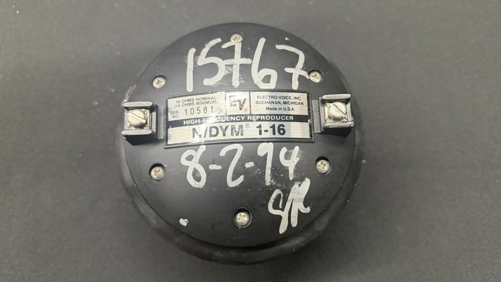 Electro-Voice N/DYM 1-16 High Frequency Driver – Excellent – Original Diaphragm