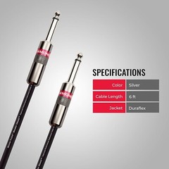 Monster 6 Ft. Prolink Classic Instrument Cable – Straight to Straight
