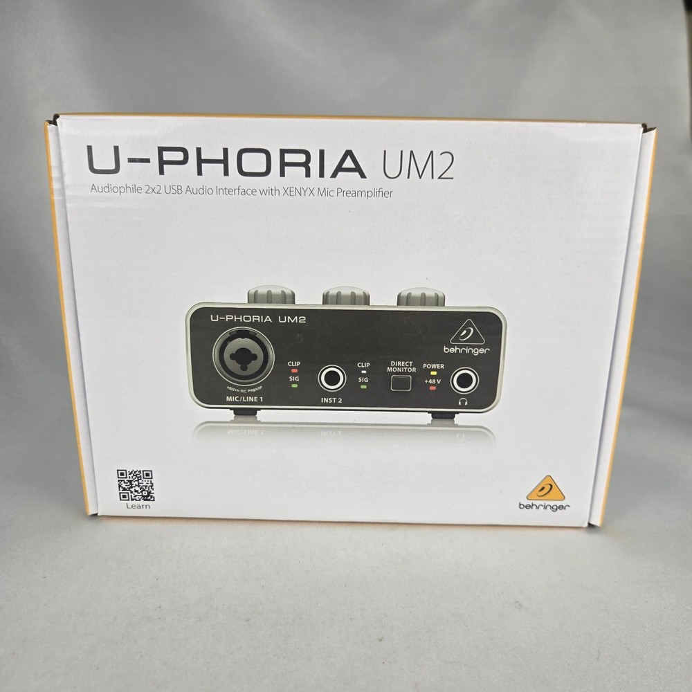 Behringer U-PHORIA UM2 Single Channel Audio Interface – Black