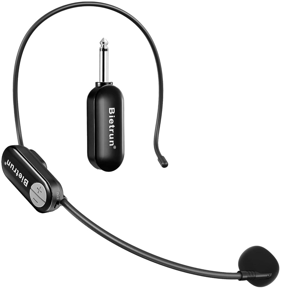 Wireless Microphone Headset With 1/4“plug 165ft Range Uhf Wireless Headset Mic