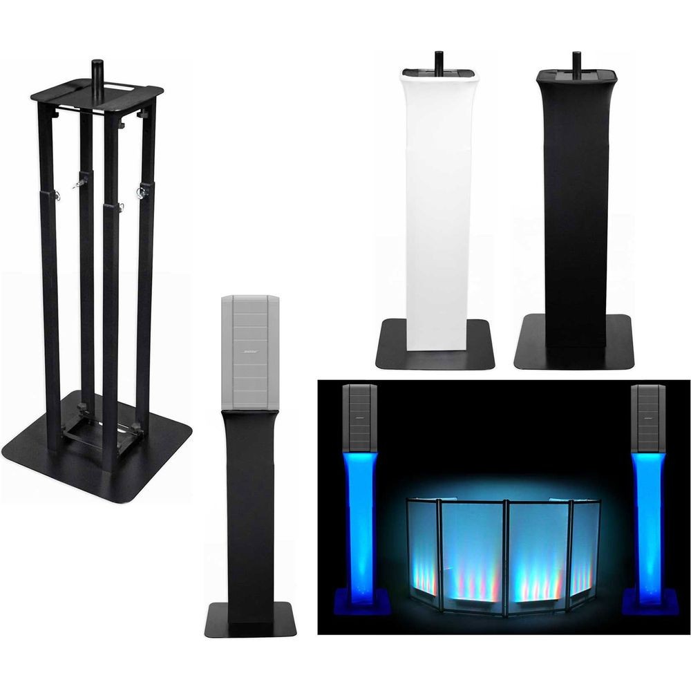 (1) Rockville Black Adjustable Totem Speaker Stand For BOSE F1 Model 812