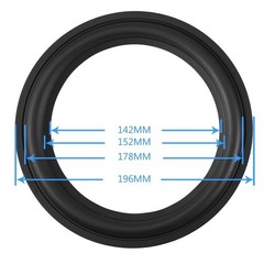8″ Speaker Foam Surround Repair Kit, 2Pcs 8inch Perforated Rubber Speaker…