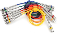 6 Pack 6.6Ft Multi-Color XLR Microphone Cables, 3-Pin Balanced XLR Male to Femal