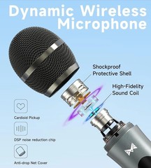 Wireless Mic Pairing System, Plug and Play, Semi-Metal Build