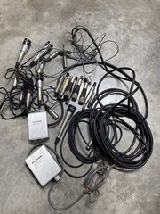 RTS Systems Audio Intercom Mic Cable Lot IFB BP300 M680N Untested