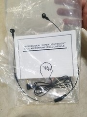 Unbranded Adjustable Black Collar Worn Neck Microphone Dual Capsule