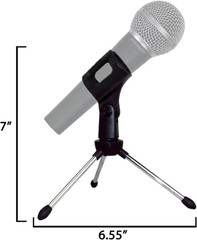 Chromacast Super Lightweight Collapsible Desktop Microphone Tripod Stand with Mi