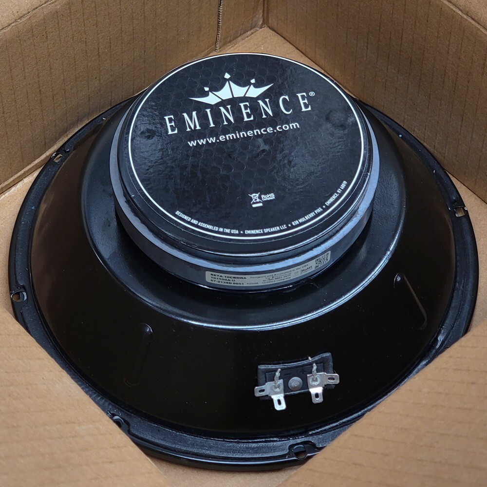 Eminence BETA-10CBMRA 10 inch Closed Back Speaker Driver 8-ohm Speaker *OPEN BOX