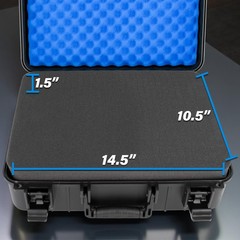 CM Microphone Case For 12 Wireless Mic System Microphones -Hard Shell Protection