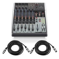 Behringer XENYX 1204USB Premium 12-Input 2/2-Bus Mixer, 12 Input Channels, – Wit