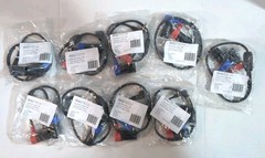 RHJTECH Right-Angle 3.5mm TRS Male to Dual Low-Profile XLR 3-pin Male Y Cable