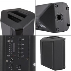 2400W Portable Tiltable Bluetooth Speaker Subwoofer 8in Heavy Bass Sound System