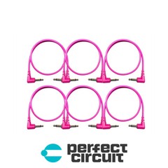 Tendrils Right Angle Cable 6-Pack 20CM (Magenta) EURORACK NEW PERFECT CIRCUIT