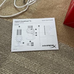 HYPERX QUADCAST S Microphone and Microphone Cover from JAPAN