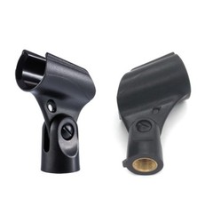 2 Pack A25D Adjustable Mic Clip Holder for Shure sm58 beta58 sm58LC Vocal mic
