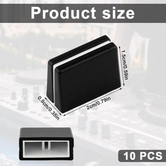10Pcs Fader Caps, Fader Caps Mixer Slider Fader Knobs for Pioneer DJM350, 400, 5