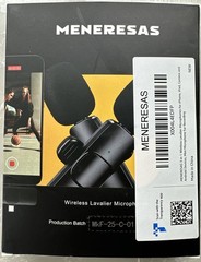 MENERESAS Mini Microphone, 3 in 1 Wireless Lavalier Microphones for iPhone droid