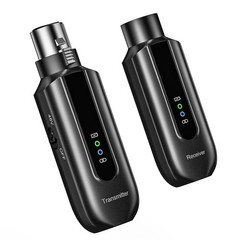 2.4GHz Wireless XLR Transmitter Receiver for Dynamic Mic 48V Condenser Mic Mixer