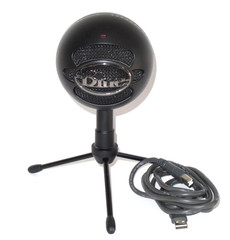 Logitech Blue Snowball Ice Microphone Tripod Stand w/ USB Cable Tested & Working