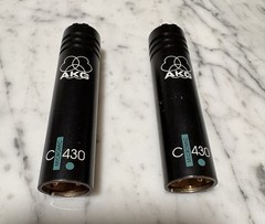 AKG C430 Professional Overhead Condenser Microphones, Matched pair