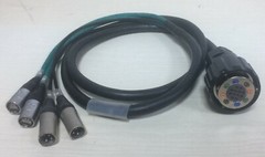 DG Systems – Spider SGH F / Ethercon + XLR – 2x Cat5e + 2x DMX Made in Italy