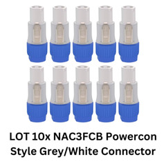 10 Pack Bundle NAC3FCB Neutrik Style PowerCON Cable Connector Replacement