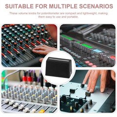 5Pcs Reusable Rubber Fader Knobs Replacement for Console Mixer Assorted Colors