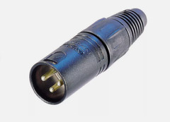 Neutrik NC3MX-B 3 Pole Male XLR Cable Connector