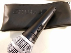 SHURE PG58 Vocal Wired Dynamic Microphone with Case, Mic Clip, XLR Cable, Nice