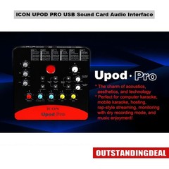ICON UPOD PRO USB Sound Card with 72 DSP Effects for Computers and Cellphones
