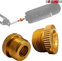 5Core Mic Stand Adapter 5/8 Male to 3/8 Female Screw Thread Conversion Connector