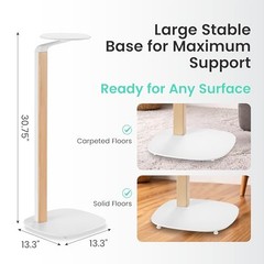 Universal Wood & Metal Speaker Stands Pair – Universal Speaker Stand White