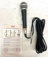 Pyle Professional Universal Dynamic Handheld Vocal Microphone, Black, PDMIC59
