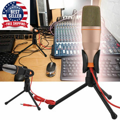 Professional Condenser Wired Microphone Mic for PC Karaoke Sound Room Gaming Aud