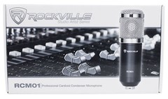 Rockville RCM01 Pro Studio Recording Condenser Microphone Mic+Metal Shock Mount