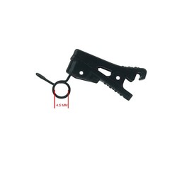 2 PCS ABS Plastic Lavalier Microphone Tie Clip for Rode SmartLav 4.5mm Black