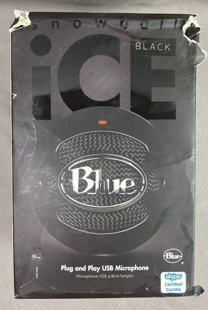Blue Snowball iCE USB Mic for Recording & Streaming on PC & Mac – Black