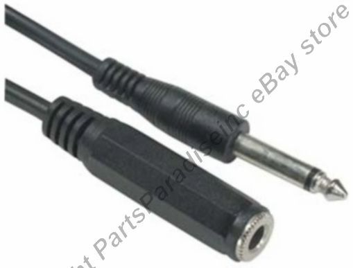 25ft long Mono 1/4″ Male~Female Extension Guitar/Amp/PA/Mic Cable/Cord,6.3mm{-