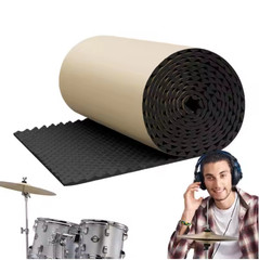 Sound Absorbing Panel Self-Adhesive Acoustic Foam Car Studio Soundproofing 1M