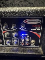 Harbinger HA120 120 Watt 4 Channel Mixer Untested